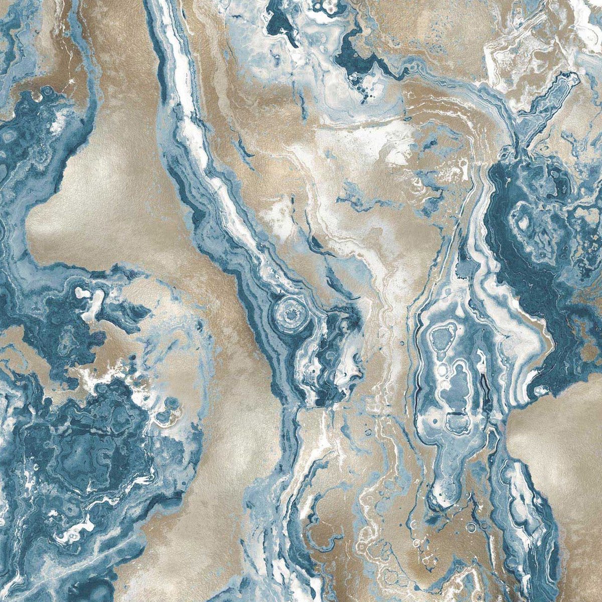 Onyx Teal Wall Art Print