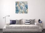 Onyx Teal Wall Art Print on the wall