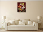 Orchid Trio II Wall Art Print on the wall