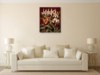 Orchid Trio I Wall Art Print on the wall