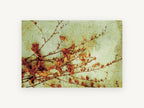 Autumn Vine Rust, floral canvas wall art print, front view