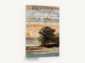 Weathered Plank Grove, lone tree grove abstract landscape, landscape canvas wall art print ready to hang