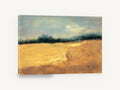 Golden Field Horizon, golden field abstract landscape, landscape canvas wall art print ready to hang