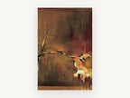 Dancer in Amber, floral canvas wall art print, front view
