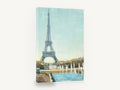 Eiffel Above the Fountains, eiffel tower and fountains canvas art, city canvas wall art print ready to hang