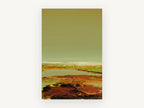 Ochre Tidal Flats, abstract landscape tidal flats, landscape canvas wall art print, front view