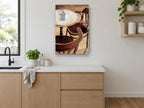 Café Table Trio kitchen canvas print on the wall of a kitchen