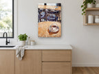 Café Table Morning kitchen canvas print on the wall of a kitchen