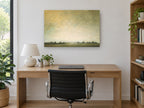 Hazy Horizon Light landscape canvas print on the wall of a study