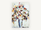 Jubilant Bouquet, floral canvas wall art print, front view