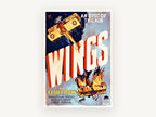 Wings Epic Of The Air, vintage canvas wall art print, front view