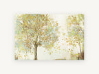 Golden Leaf Fall, floral canvas wall art print, front view