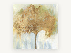 Gilded Canopy, floral canvas wall art print, front view