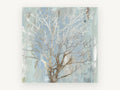 Silver Branch Haze, floral canvas wall art print, front view
