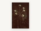 Cocoa Dusk Wildflowers, floral canvas wall art print, front view