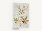 Gilded Cranesbill Stem, gold leaf wild geranium botanical, floral canvas wall art print ready to hang