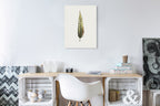 Painted Feather A Wall Art Print on the wall