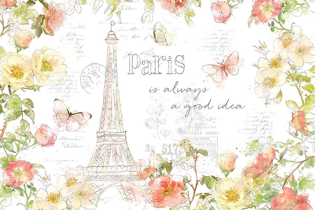 Painting Paris I Wall Art Print