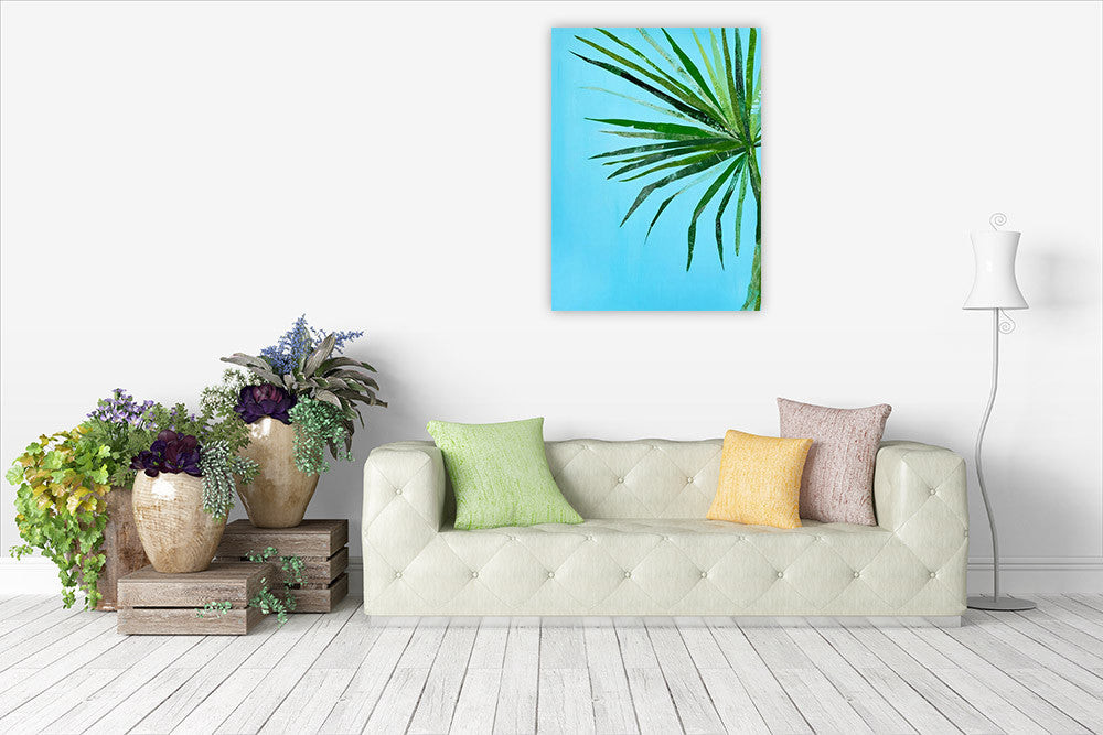 Palm Frond I Wall Art Print on the wall