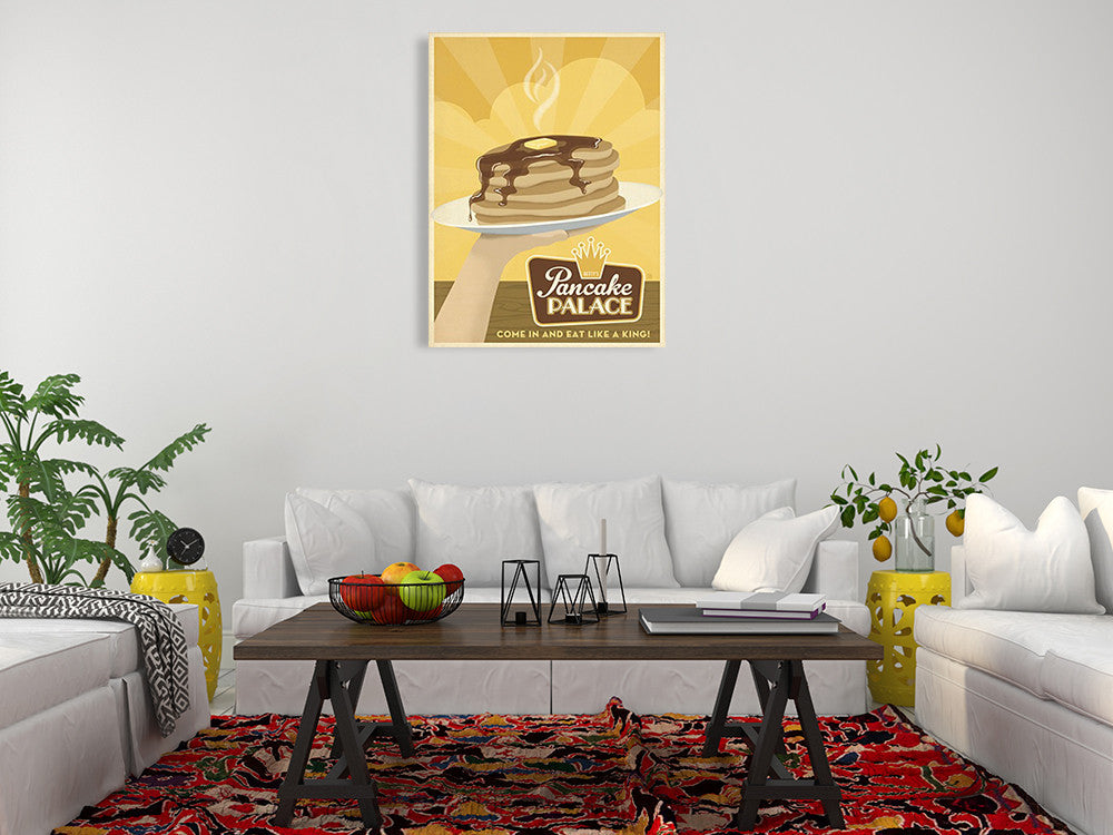 Pancake Palace Wall Art Print on the wall