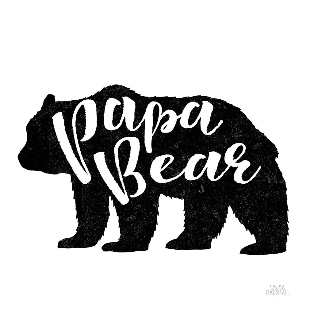 Papa Bear Wall Art Print