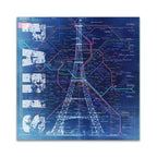 Paris Blue Wall Art Print
