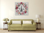 Paris is Blooming V Wall Art Print on the wall