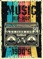 Party Music Wall Art Print