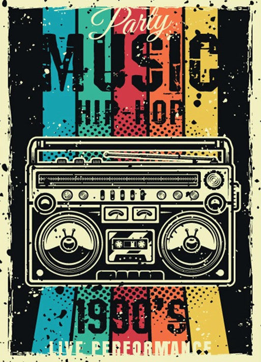 Party Music Wall Art Print