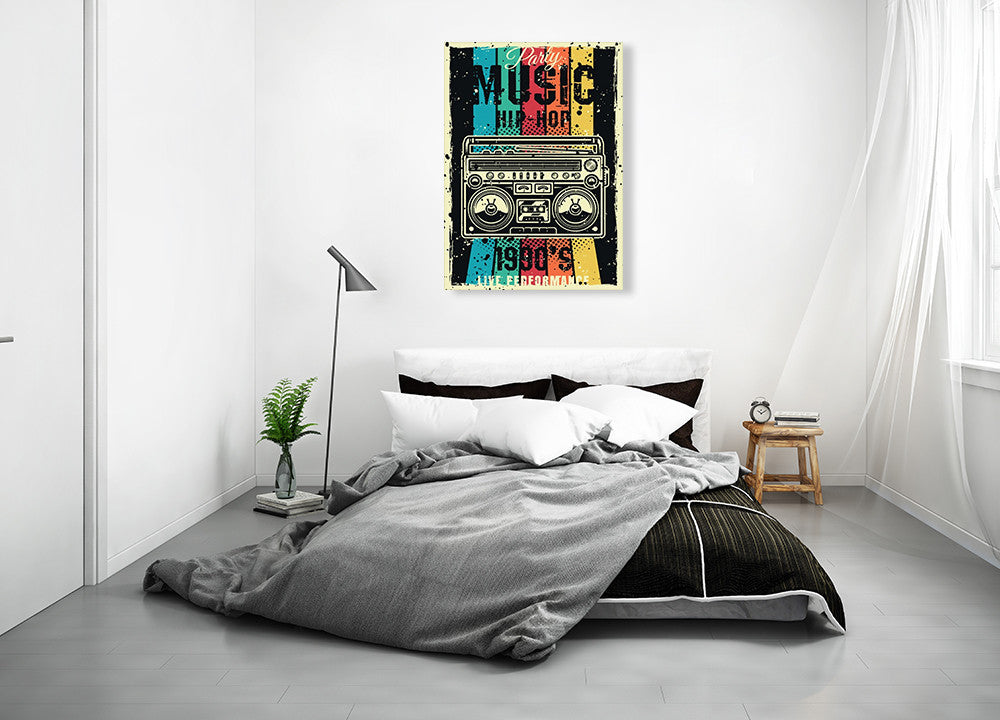 Party Music Wall Art Print on the wall