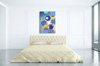 Patterned Circles I Wall Art Print on the wall