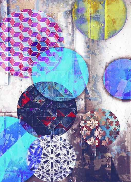 Patterned Circles II Wall Art Print