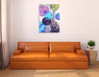 Patterned Circles II Wall Art Print on the wall