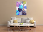 Patterned Circles II Wall Art Print on the wall