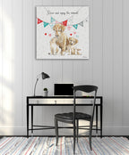 Paws of Love III Wall Art Print  on the wall