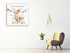 Paws of Love III Wall Art Print  on the wall