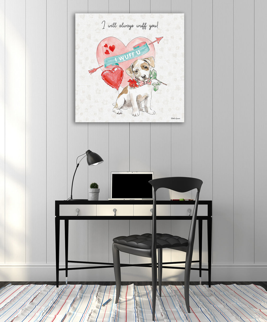 Paws of Love II Wall Art Print on the wall