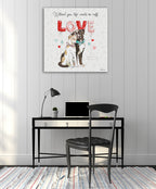 Paws of Love IV Wall Art Print on the wall