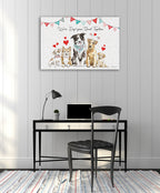 Paws of Love I Wall Art Print on the wall