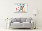 Paws of Love I Wall Art Print on the wall
