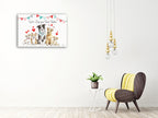 Paws of Love I Wall Art Print on the wall