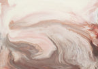 Peach Ink Flow Wall Art Print
