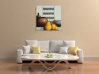 Pear Still Life Wall Art Print on the wall