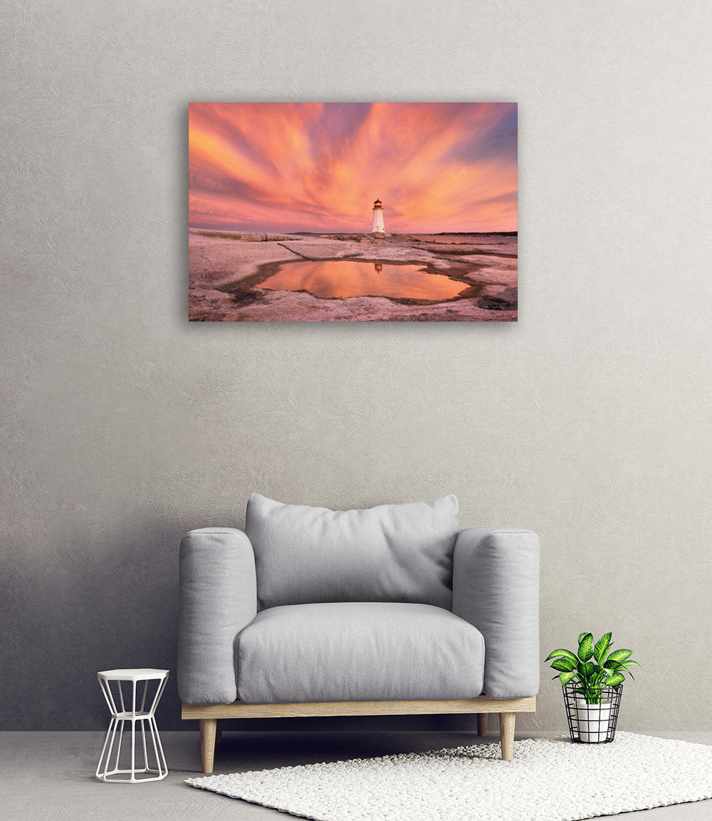 Peggys Cove Nova Scotia Wall Art Print on the wall