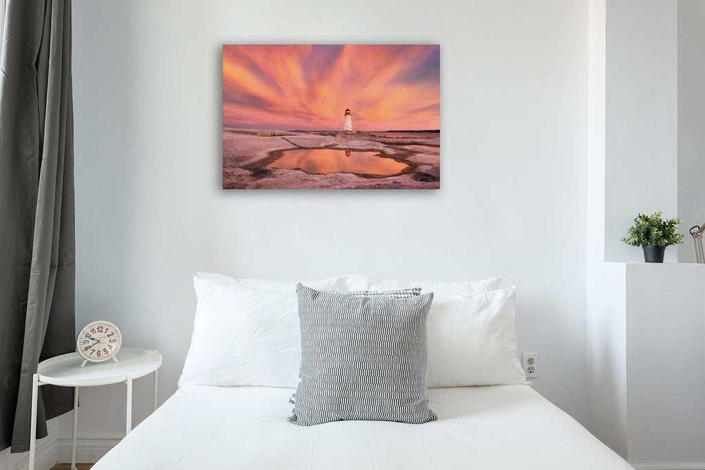 Peggys Cove Nova Scotia Wall Art Print on the wall