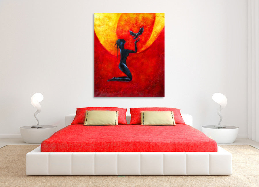 Phoenix on the wall
