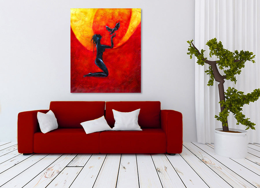 Phoenix on the wall