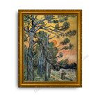 Pine Trees Gold Classic Frame