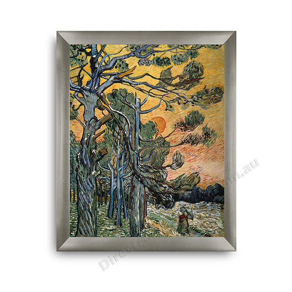 Pine Trees Modern Flat Silver