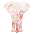 Pink Mandala Elephant Wall Art Print